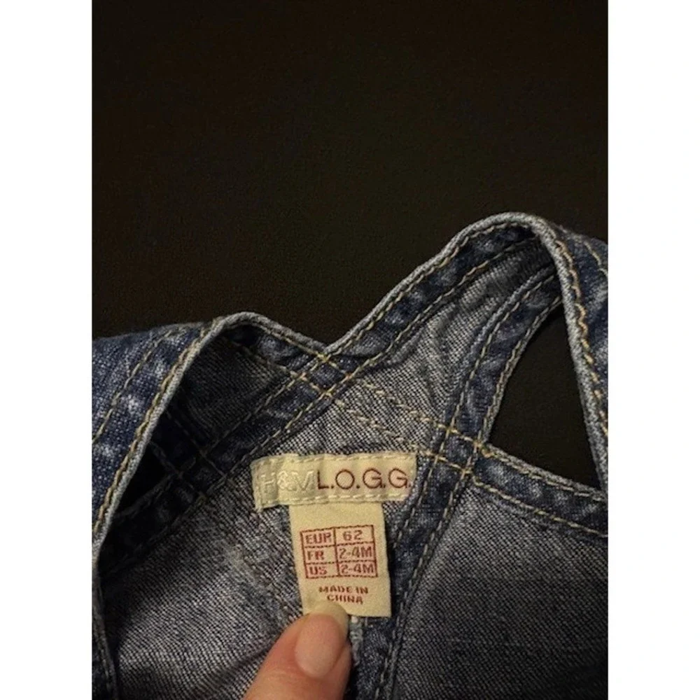 H & M LOGG denim jumper size 2-4 months